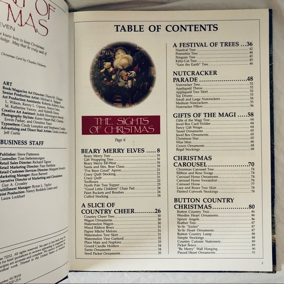 Leisure Arts The Art of Christmas Book Seven Home Decorating Crafting Sewing - Picture 7 of 9